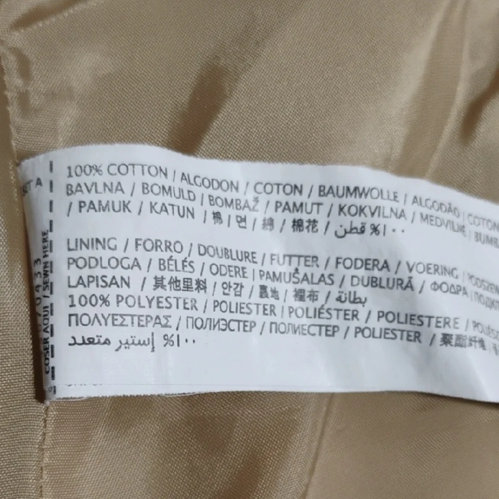 (X-58) Mango MNG Man Beige Utility Jacket Never Worn Sz.S - Picture 9 of 14